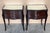 Early 20th Century Art Deco Italian Bedside Tables in Mahogany, 1950s, Set of 2 For Sale - Image 4 of 14
