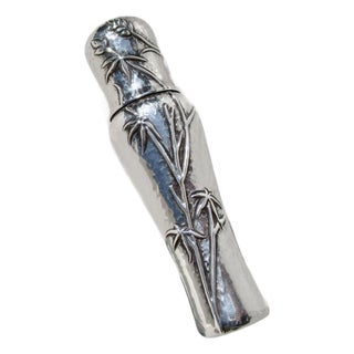 Tiffany Sterling Silver Perfume Case Audubon Pattern2003 Spain For Sale