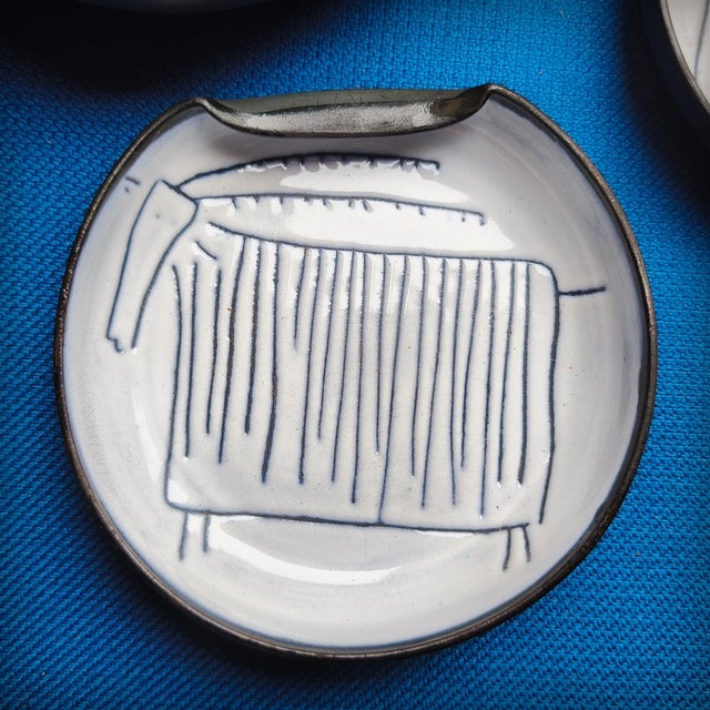 Ceramic Bowls by Jacques Innocenti for Vallauris, France, 1950s, Set of 2 For Sale - Image 14 of 18