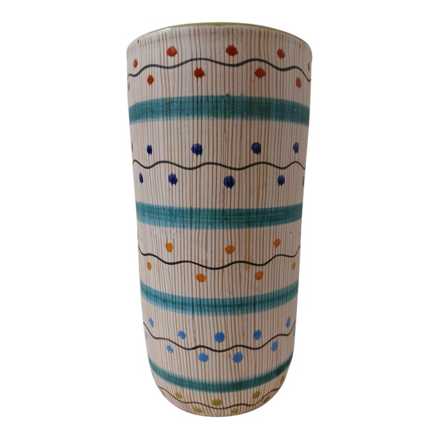 Bica Hand Painted Vase For Sale
