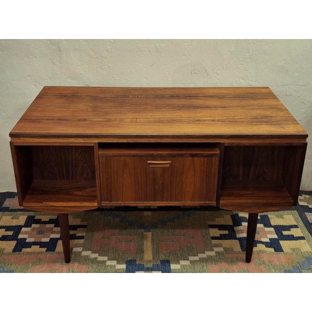 Brown Mid-Century Modern Double Sided Desk by J Svenstrup for A P Mobler, Denmark, 1960s For Sale - Image 8 of 9