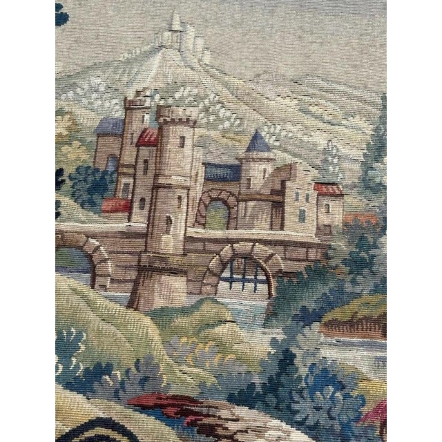 Textile Vintage French Aubusson Tapestry, 1940s For Sale - Image 7 of 18