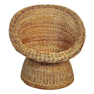 Wicker E 10 Chair by Egon Eiermann, 1960s For Sale