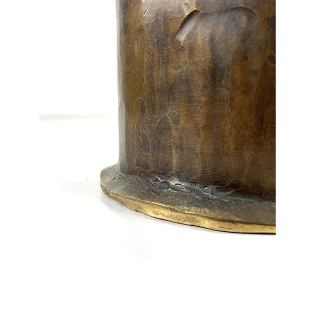 Vintage Sculptural Bronze Candleholder For Sale - Image 4 of 6