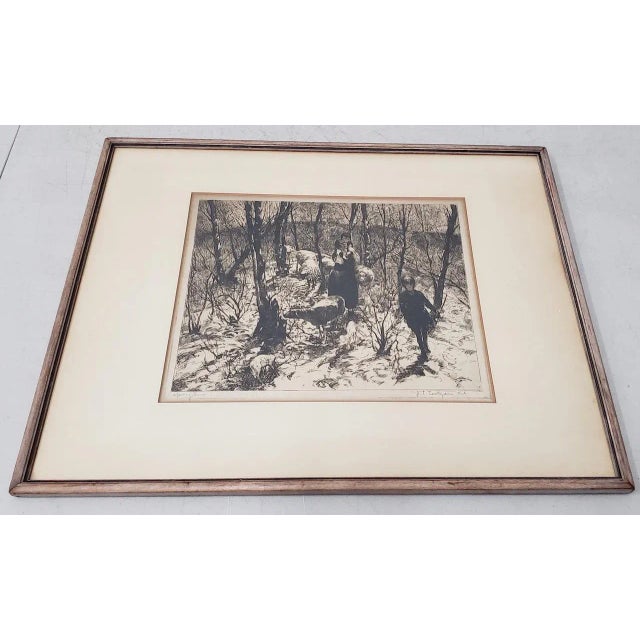 John Edward Costigan (American, 1888-1972) "Springtime" Signed Etching C.1930s For Sale - Image 12 of 12
