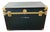 Vintage 1950s Black & Brass Storage Trunk / Coffee Table For Sale