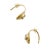 Solitaire Diamond Disc Gold Hook Earrings, Pair For Sale In New York - Image 6 of 8
