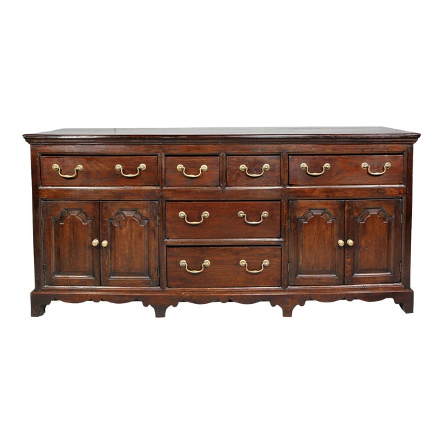 Late 18th Century George III Oak Sideboard For Sale