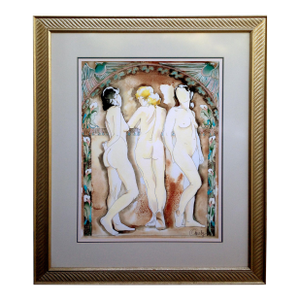 "The Aunties" - Figurative Abstract Limited Edition Print, 20/100 by Anne Ormsby