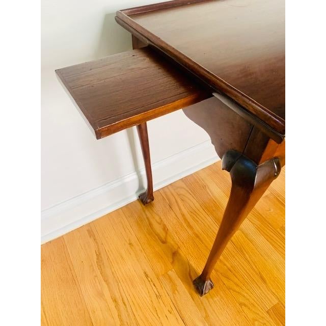 19th Century Antique Rectangular Mahogany Tea Table For Sale - Image 5 of 12