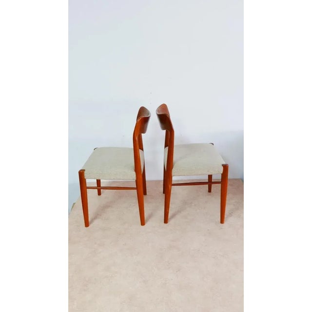 Set of Teak Modell 71 Chairs by Niels Otto (N. O.) Møller, Denmark, 1960s For Sale - Image 4 of 13