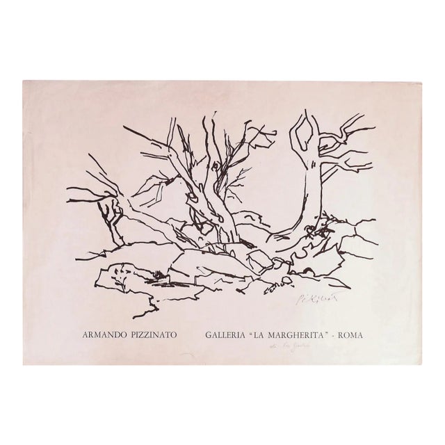 Armando Pizzinato - Armando Pizzinato Exhibition Poster - Original Offset Print - Mid-20th Century For Sale