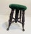 Victorian Late Victorian Claw-and-Glass-Ball Stool With Emerald Green Velvet Seat For Sale - Image 3 of 8