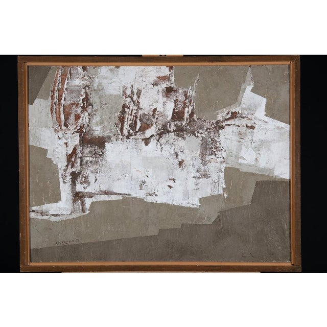 Black Anton Michielse, Flight in Earthy Greys and Muted Tones, 1960s-1970s, Mixed Media For Sale - Image 8 of 8