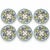 Set of 6 Antique Villeroy & Boch Reticulated Majolica Violet Plates For Sale