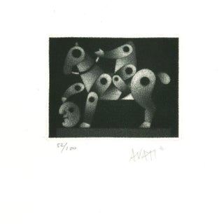 Rider - Original Etching on Paper by Mario Avati - 1960s 1960s For Sale