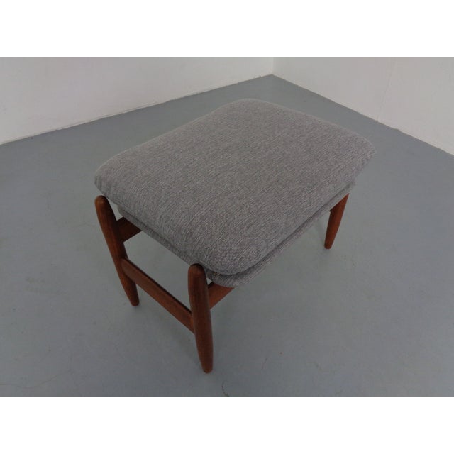 Wood Teak Stool or Ottoman by Hans Olsen for Frem Røjle, Denmark, 1960s For Sale - Image 7 of 13