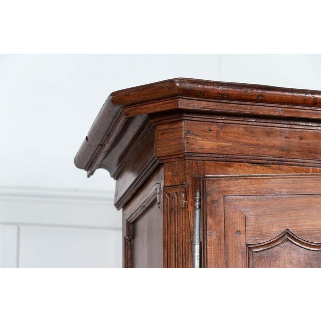 Wood Large French Oak 2-Body Buffet, 1800 For Sale - Image 7 of 18
