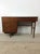 1960s Mid Century Modern Four Drawer Writing Desk With Chrome Hardware by Stanley Furniture For Sale - Image 5 of 10