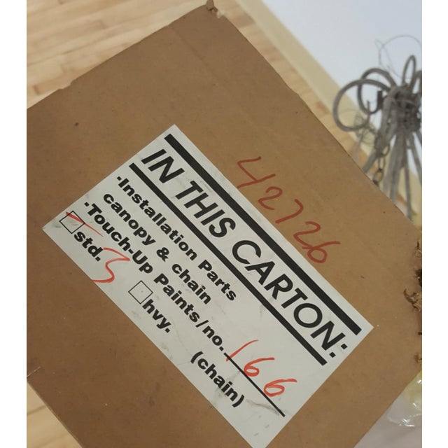 Chandelier With 6 Electric Candle Holders For Sale In New York - Image 6 of 10