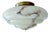 Art Deco Ceiling Light in Ivory Marbled Glass, 1930s For Sale