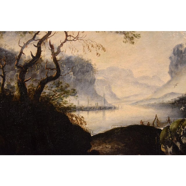 Hans De Jode, Winter Landscape, 1650, Oil on Canvas For Sale - Image 11 of 14