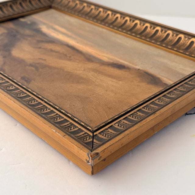 Early 20th-Century Dutch School Coastal Landscape in Period Ornamental Frame For Sale In Richmond - Image 6 of 11