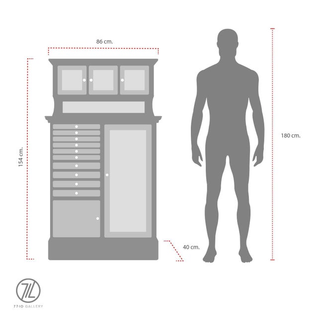 Early 20th Century Early 20th C. Antique Dental Cabinet For Sale - Image 5 of 18