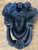 Grecian Face Cast Iron Door Knocker For Sale - Image 9 of 9