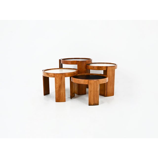 Model 780 Nesting Tables by Gianfranco Frattini for Cassina, 1960s, Set of 4 For Sale - Image 12 of 12