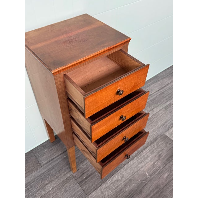 Tan Vintage Italian Wooden Chest of Drawers, 1970s For Sale - Image 8 of 13