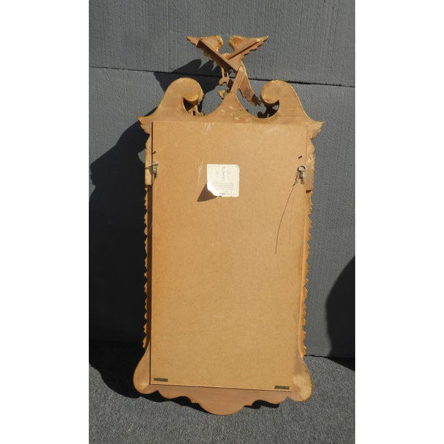 Vintage Federal Eagle Style Wall Mirror W Phoenix Motif Made in Italy ~ La Barge For Sale - Image 12 of 13