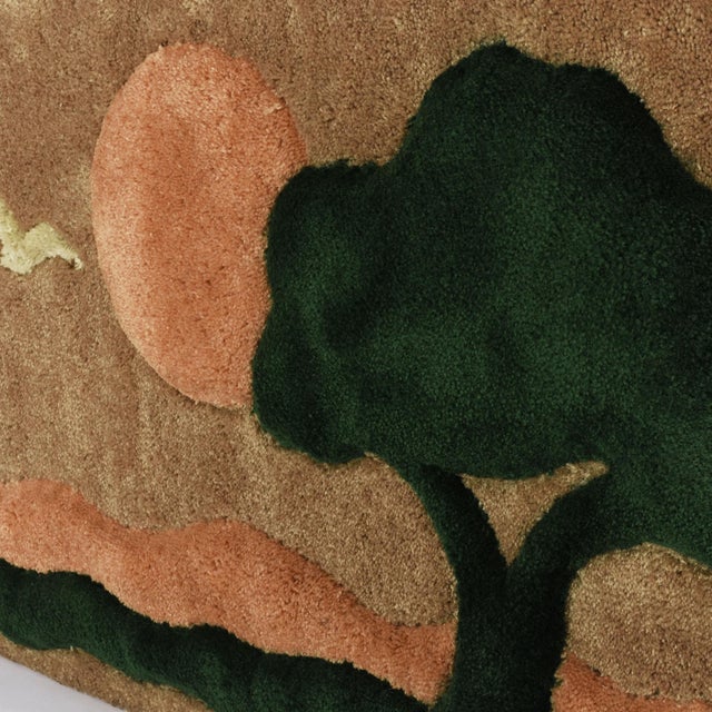 Frank Lane 1970s Tree of Life Fiber Art Rug Wall Hanging For Sale - Image 11 of 13