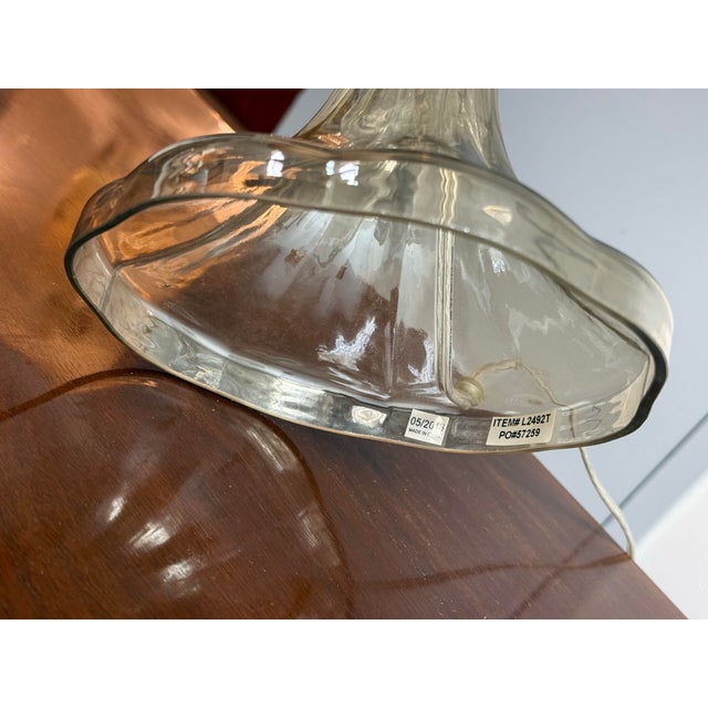 Bassett Furniture Gable Glass Table Lamp For Sale - Image 12 of 12
