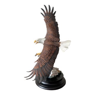 Gunther Granget Hutschenreuther Freedom in Flight Porcelain Bald Eagle Figurine For Sale