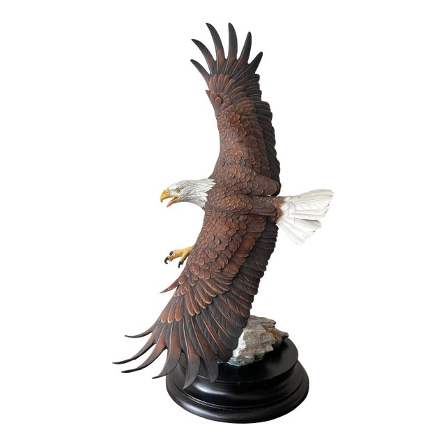 Gunther Granget Hutschenreuther Freedom in Flight Porcelain Bald Eagle Figurine For Sale