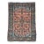 Antique Hamadan Rug in Coral Pink & Sky Blue 2 7 X 3 4 For Sale