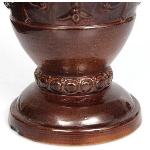 Ceramic Vase with Folk Motif For Sale - Image 6 of 12