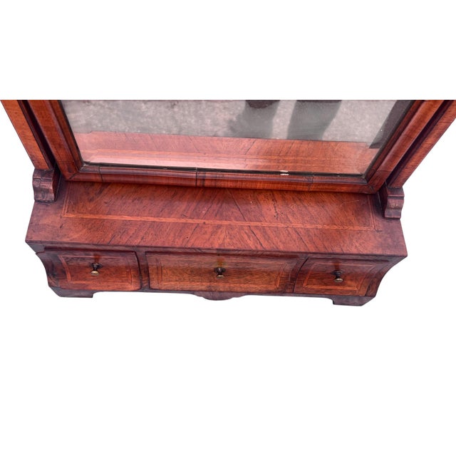 Wood 1800's Shaving Mirror For Sale - Image 7 of 18