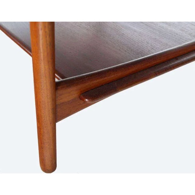 Very nice Mid-Century Modern solid teak square coffee table. Opened: W54" x D30" x H22"