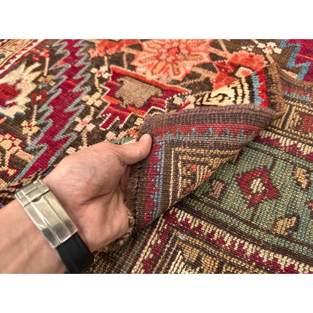 Antique Caucasian Shirvan Akstafa Hand-Knotted Wool Rug - 6'9" X 3'9" For Sale - Image 11 of 12