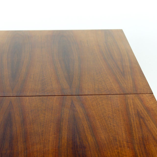 Wood Mid-Century Modern Extendable Walnut Dining Table from Mier, Czechoslovakia, 1960s For Sale - Image 7 of 12