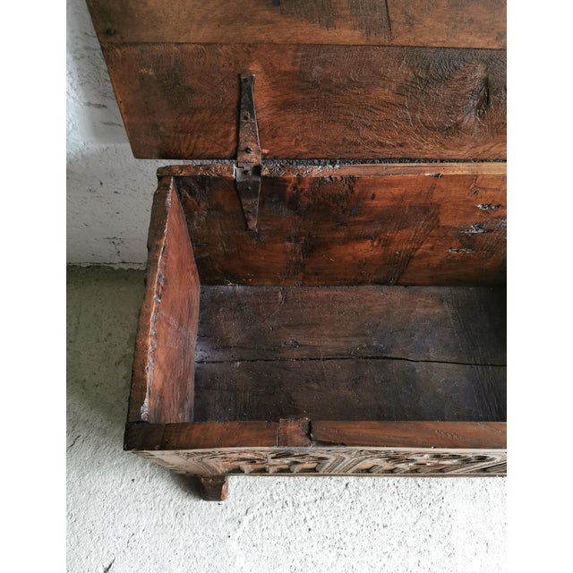 Antique Gothic / Neo-Gothic Oak Chest, 19th Century For Sale - Image 11 of 14