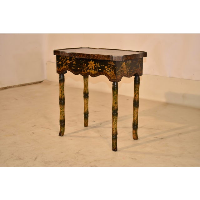 1960s Circa 1960's Chinoiserie Side Table From England For Sale - Image 5 of 13