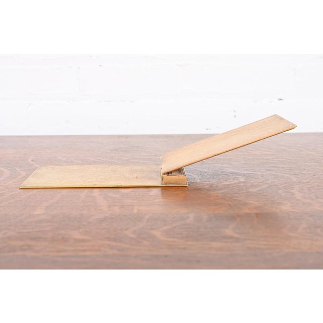 Metal Tiffany Studios New York Adam Bronze Doré Notepad Holder, Circa 1910 For Sale - Image 7 of 11