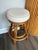 Vintage Bamboos Bar With Upholstered Bar Stools For Sale - Image 4 of 5