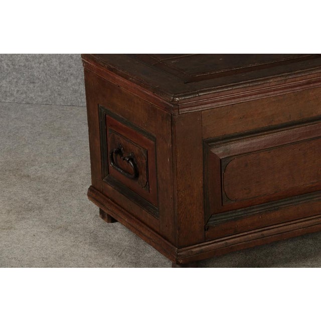 Brown Antique Baroque Chest in Oak, 1750 For Sale - Image 8 of 18