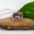 2020s 6.38ct, 14x10mm Ametrine Ring With Earth Mined Diamonds in Solid 14k Gold, Size 6.75 For Sale - Image 5 of 13