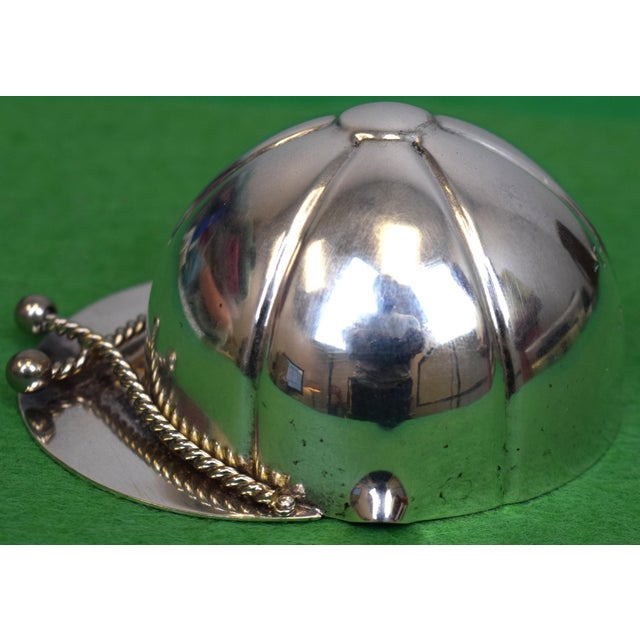 Mid 20th Century Napier Silver Plate Jockey Cap 3oz Jigger Cup For Sale - Image 4 of 5