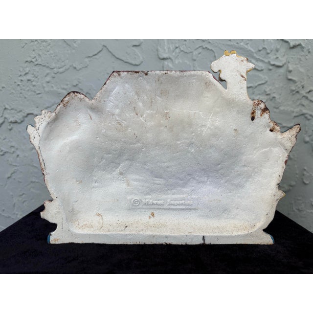 Vintage Midwest Taiwan Noah’s Ark Cast Iron Doorstop For Sale - Image 4 of 8